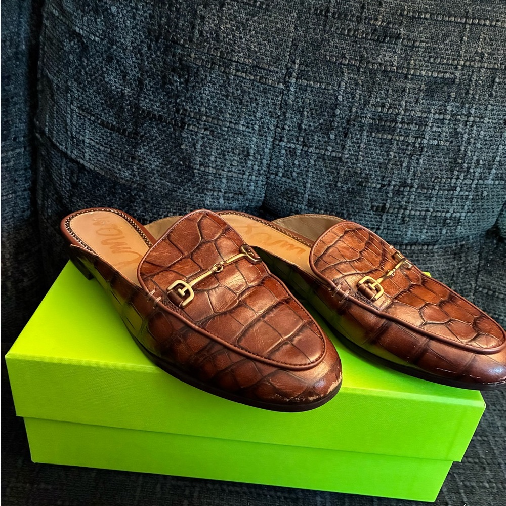 Women's Sam Edelman Brown Leather Loafers